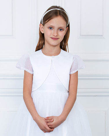 Paul Costelloe Living Organza Short-Sleeved Bolero